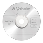 DVD-R Verbatim 4,7 GByte 120min  Velocita' 16x